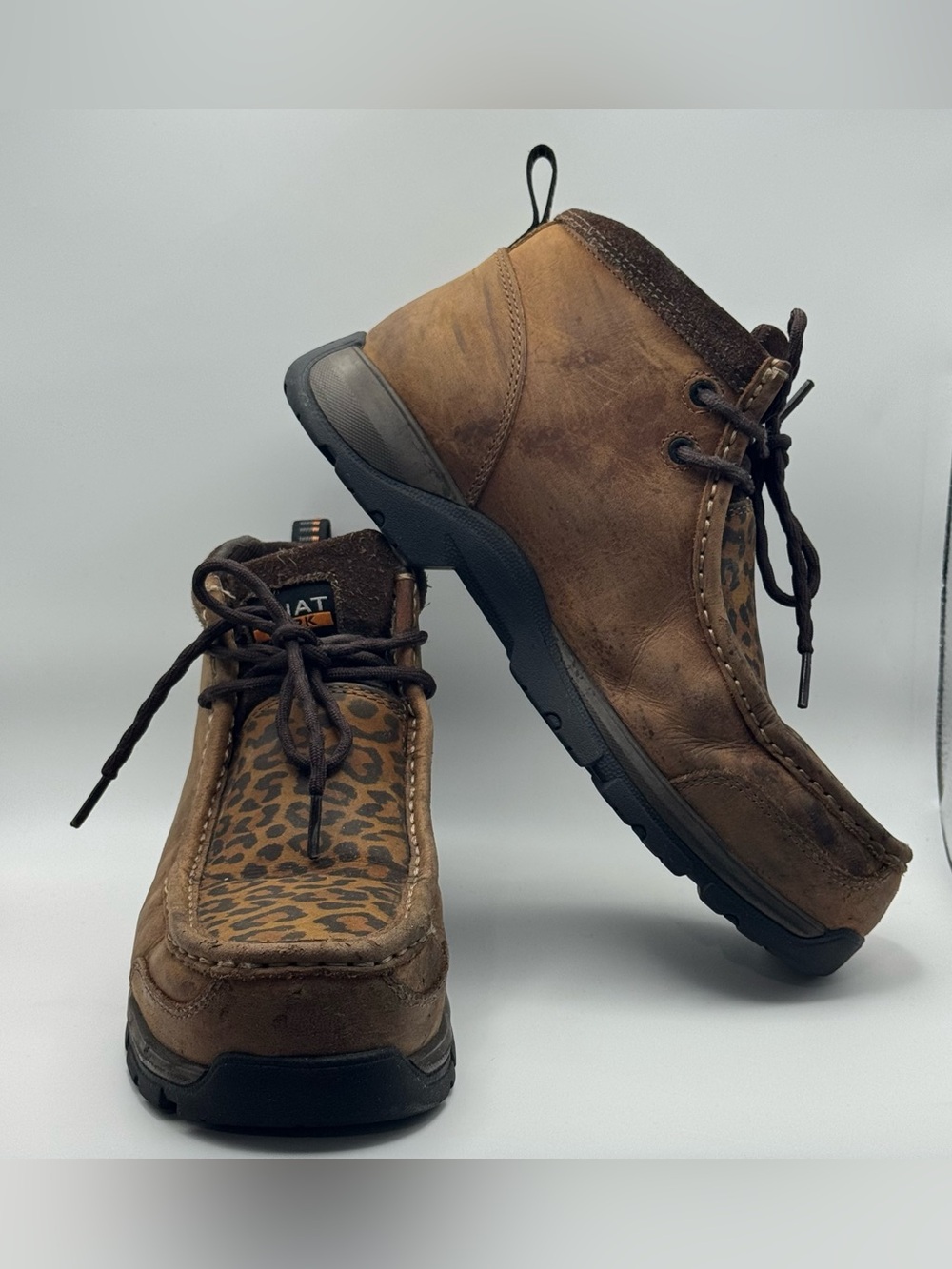 Ariat Edge LTE Moc CT Leopard Work Boots Women’s 8.5B